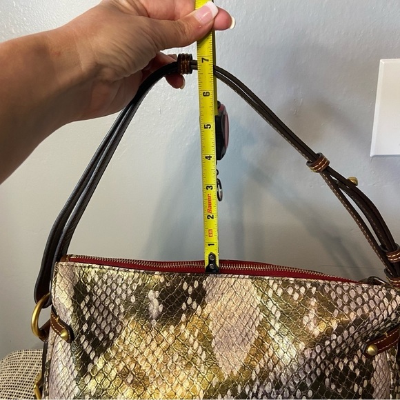 DOONEY & BOURKE / Python Reptile Metallic Hobo Shoulder Bag - Picture 15 of 16